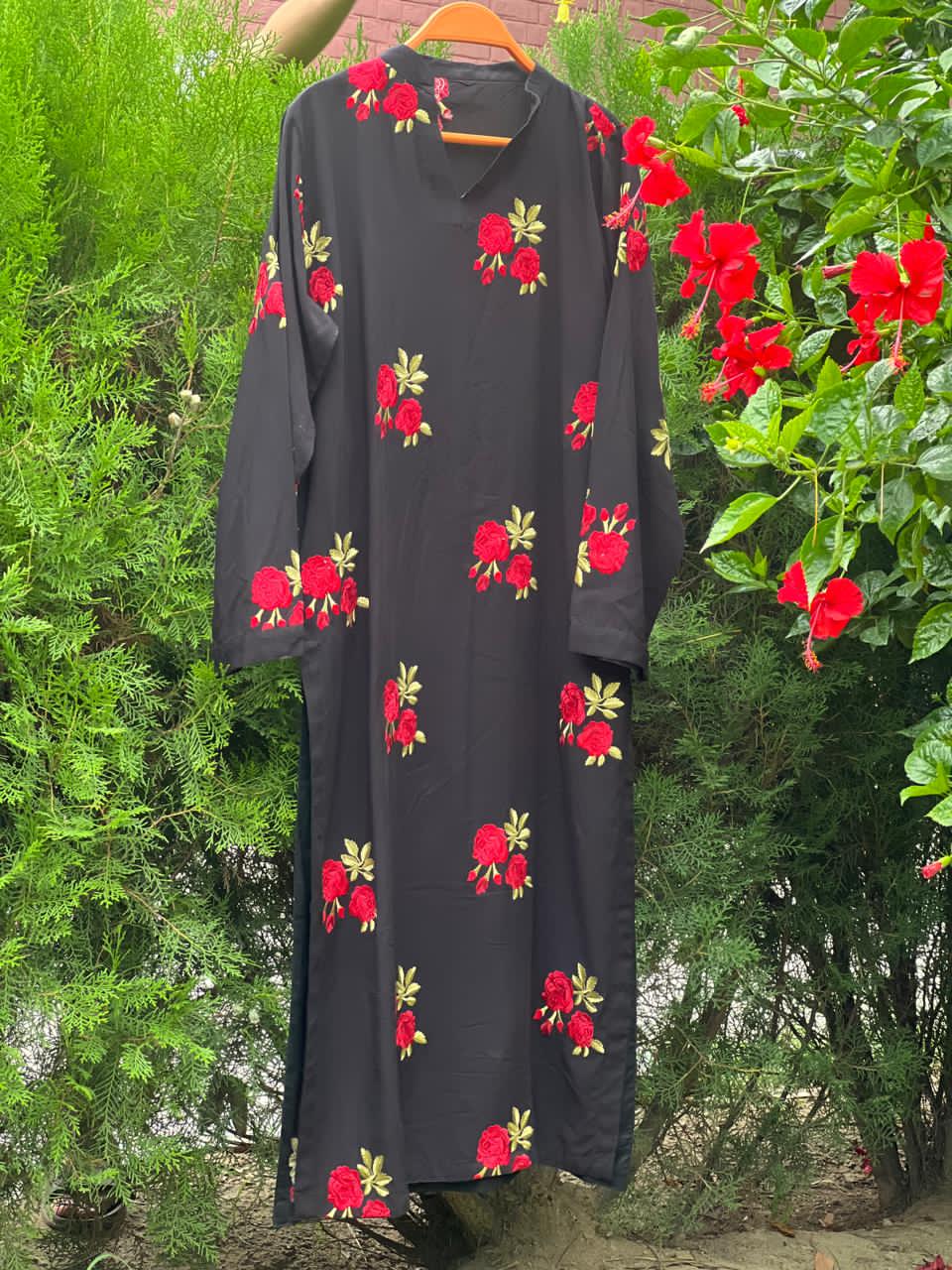 Black Embriodry Kameez