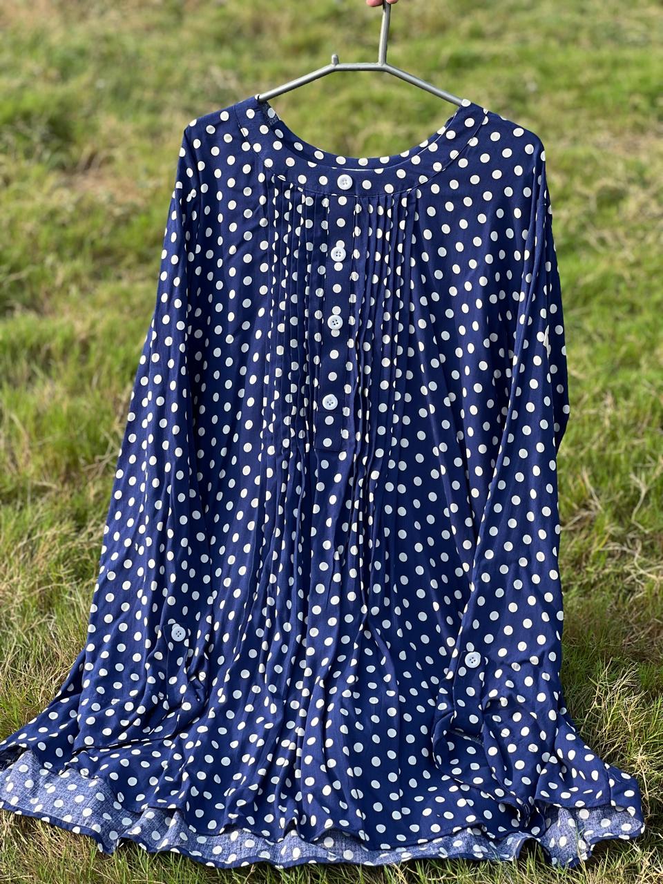 Navy Polka Dot Shirt | Few Articles Left