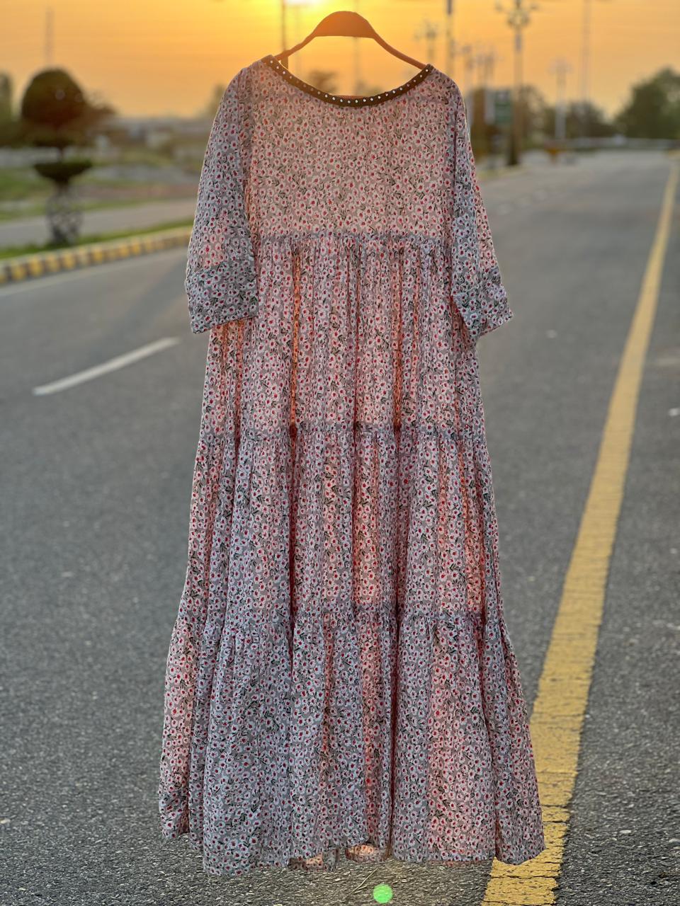 Sunset Floral Maxi Dress