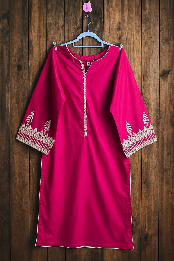 2pc Premium Cutton Suit-Embriodered Pret