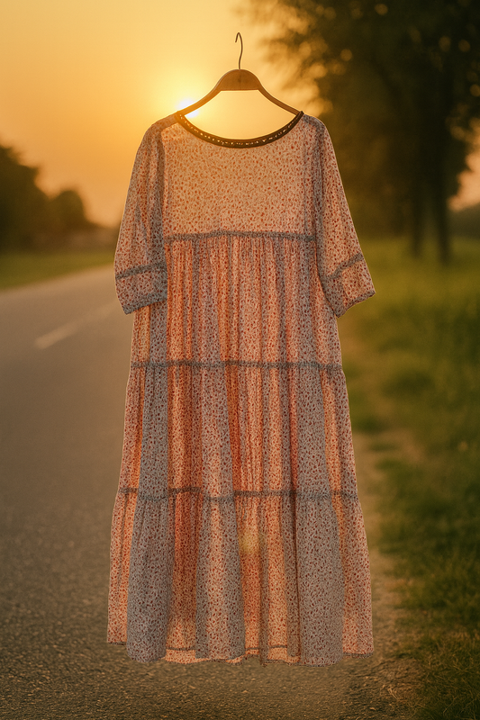 Sunset Floral Maxi Dress