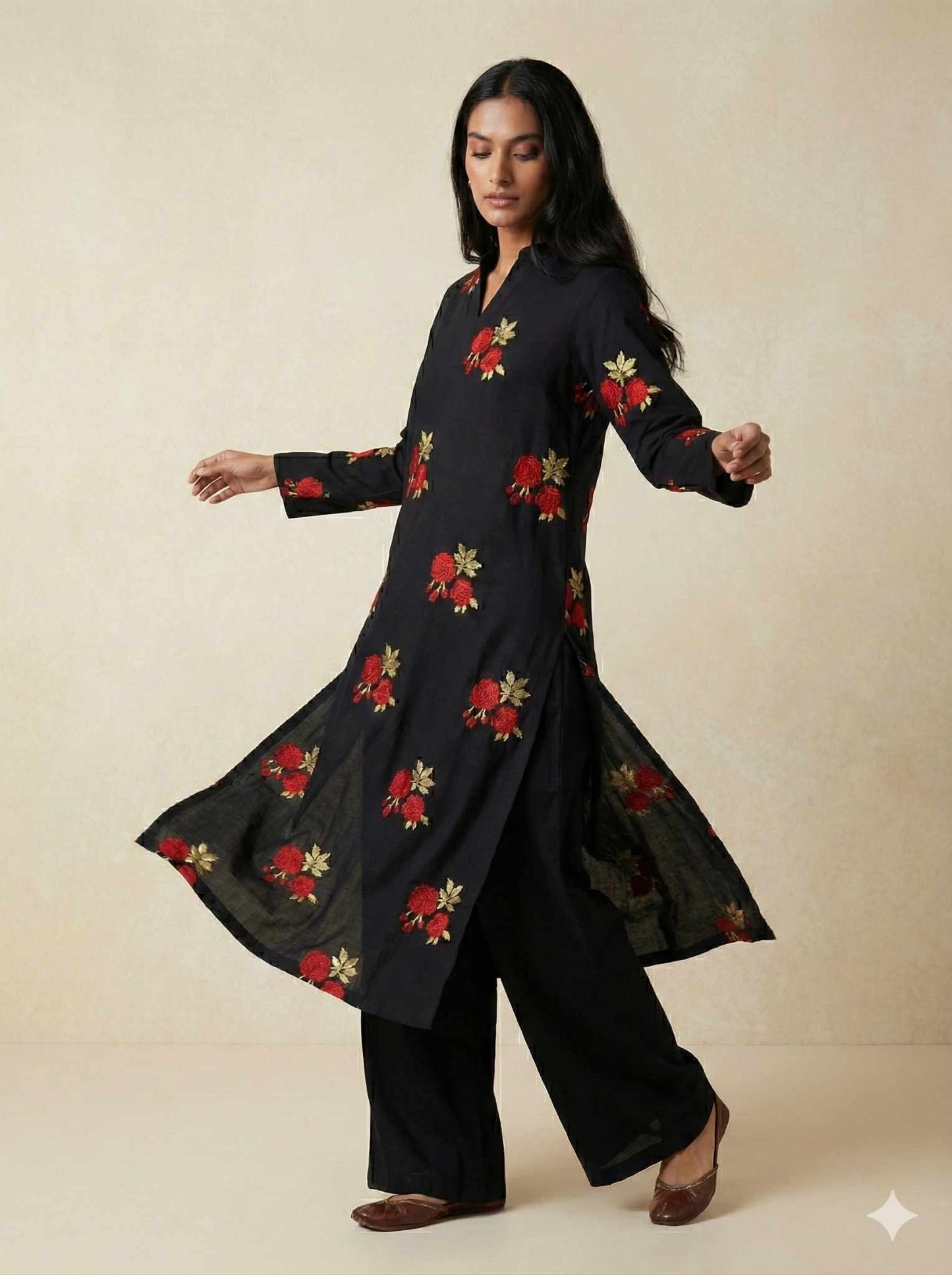 2pc  Premium Linen Suit-Embroidred Pret