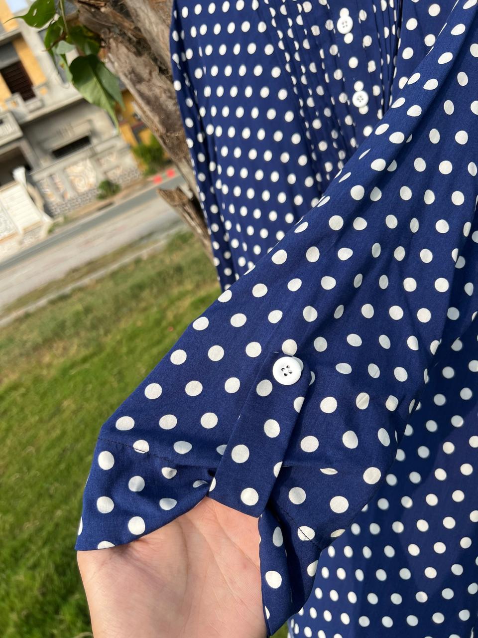 Navy Polka Dot Shirt | Few Articles Left