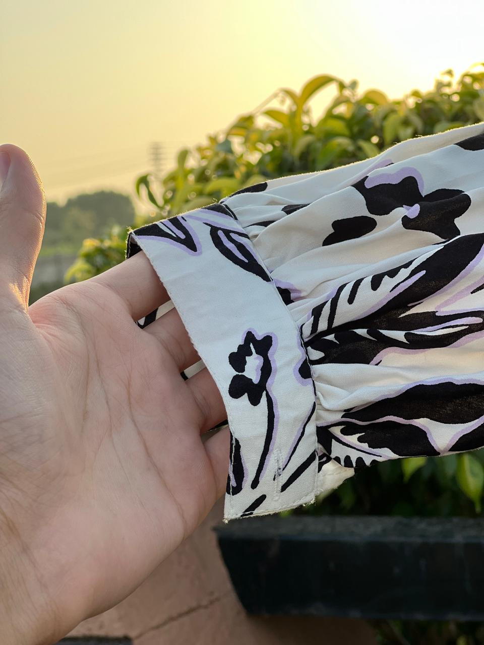 White Floral CO-ORD SET